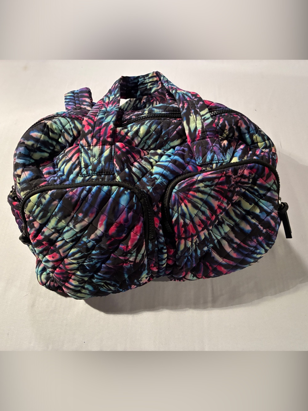 Quilted Tie-Dye Tote Bag - Multicolor